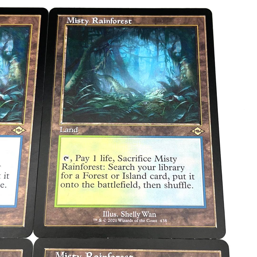 霧深い雨林　旧枠　英語　4枚セット　MTG