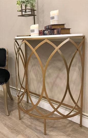 コンソール アイアン ゴールド モダン シンプル 花台 FM-525