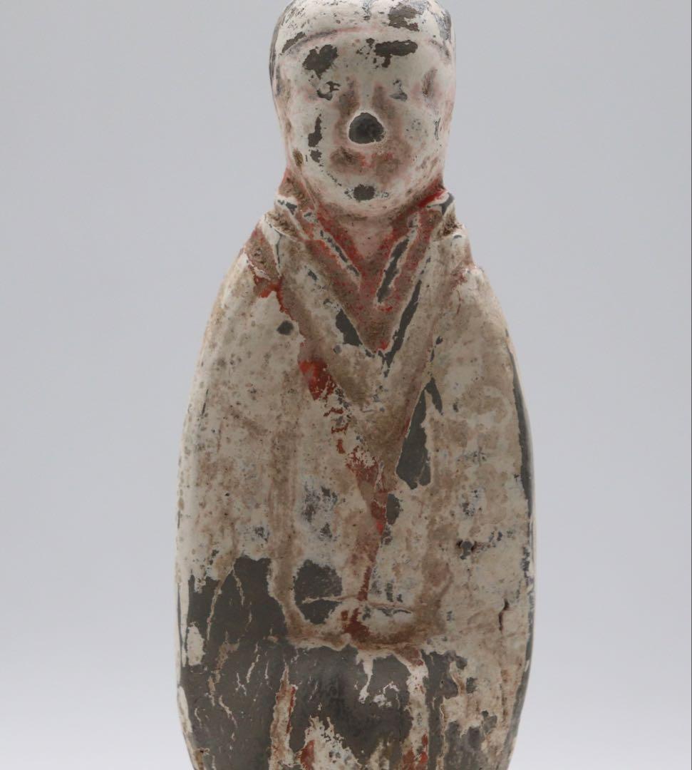 中国　漢時代　加彩女俑　彩陶　アンティーク　送料込み260318