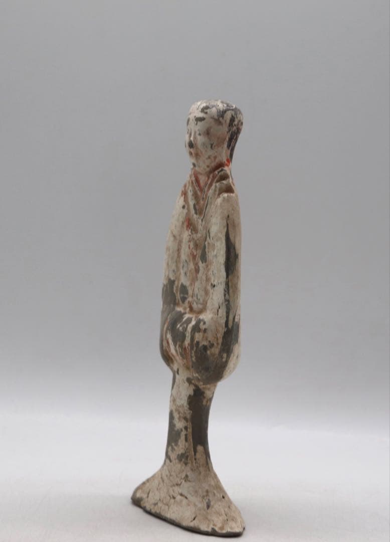 中国　漢時代　加彩女俑　彩陶　アンティーク　送料込み260318