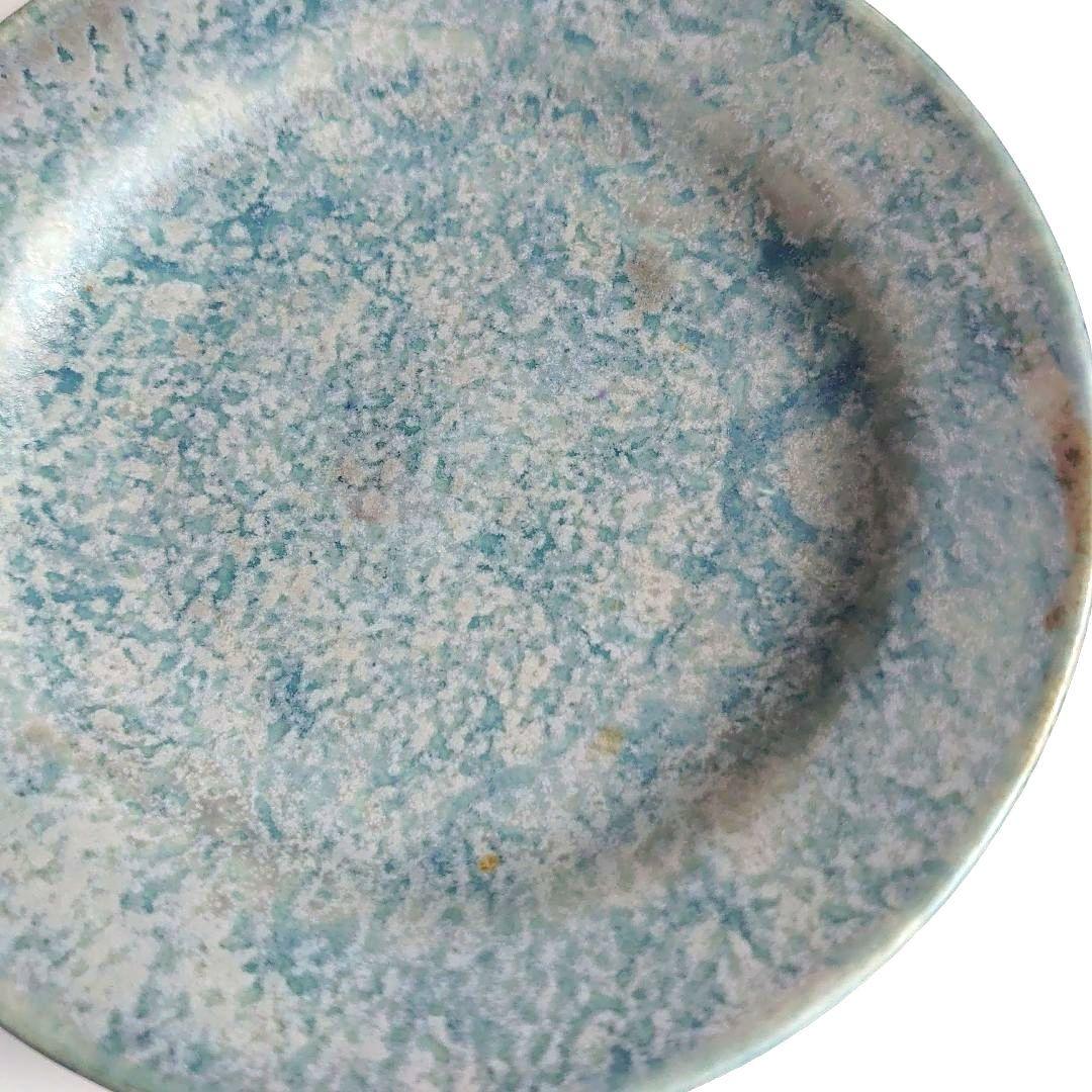 結城彩　さん　リム浅皿　blue haze　 2枚セット