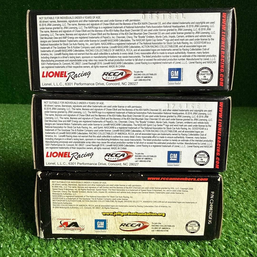 a230-9】ナスカー チェイス・エリオット/ジェフ・ゴードン #24 計3台