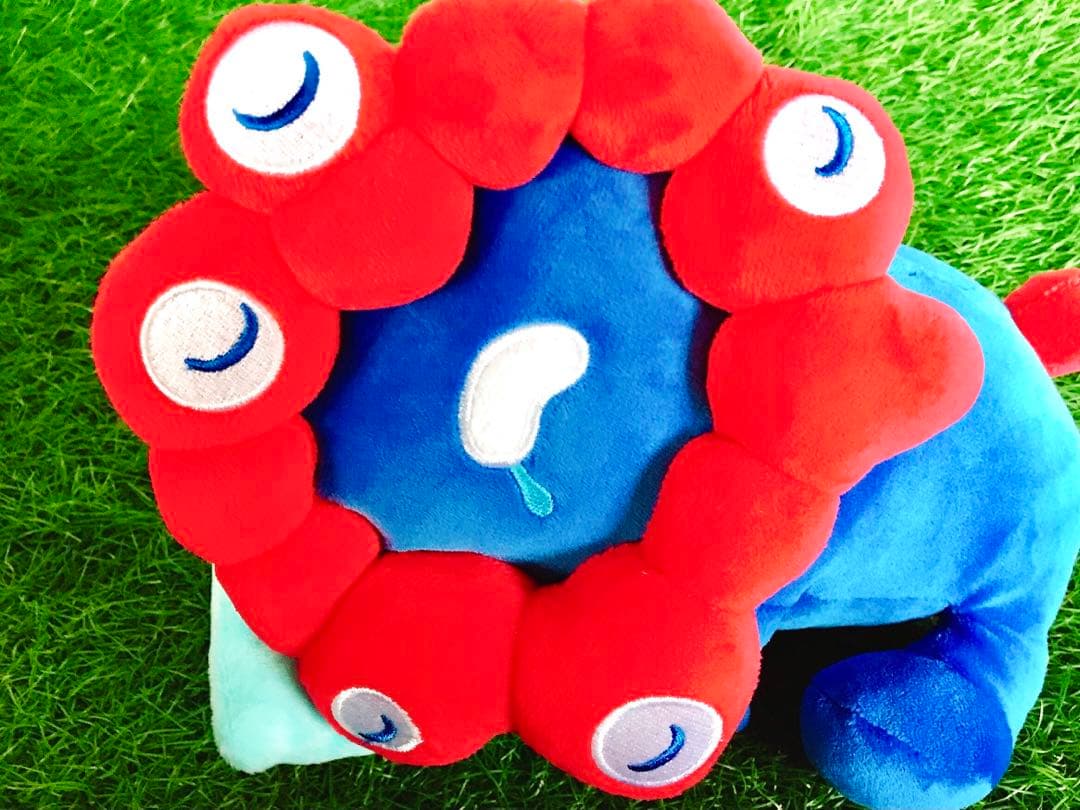 おやすみ　ミャクミャク　ぬいぐるみ よだれ　寝てる　万博　もちもち　寝そべり