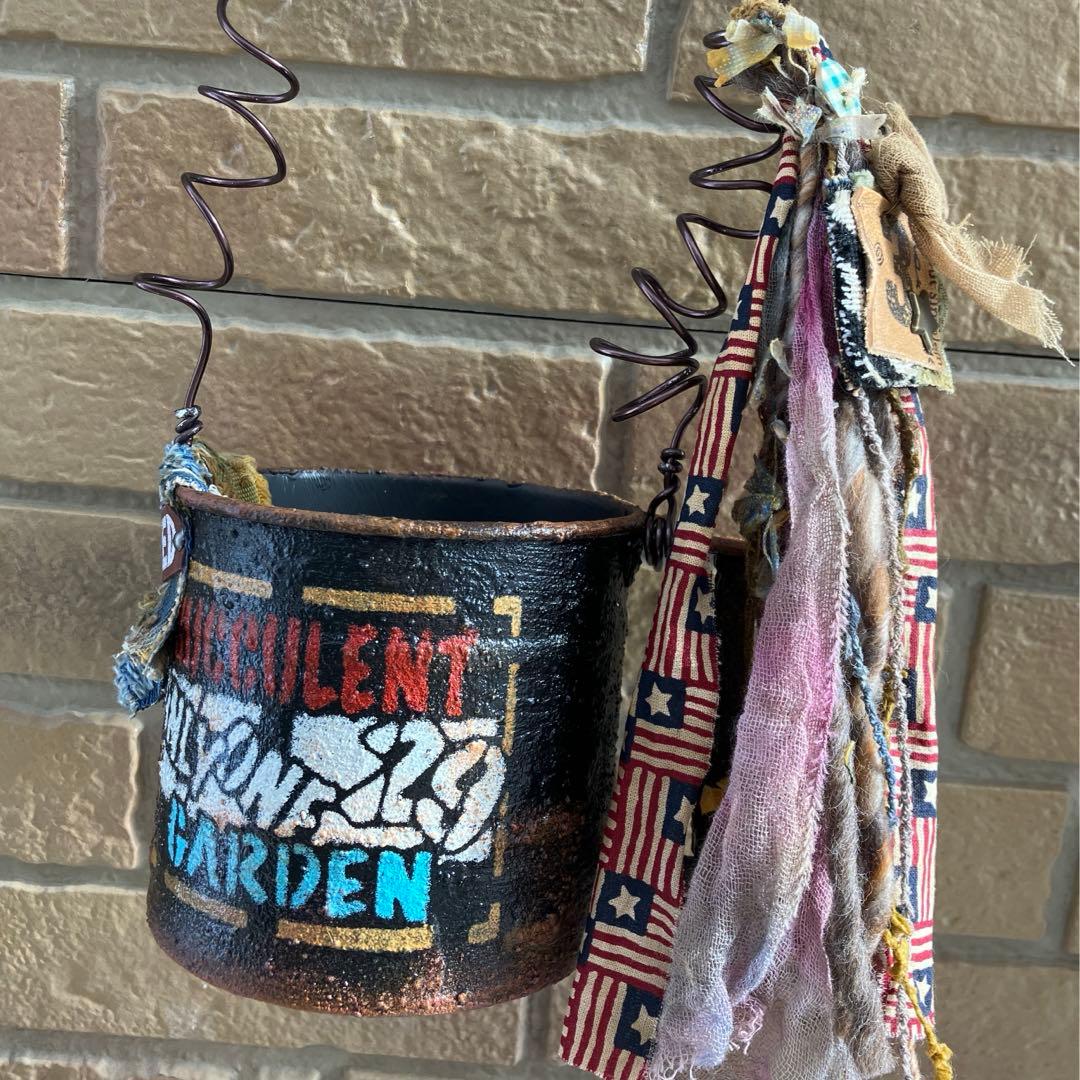 リメイク缶  粉ふるいリメ缶