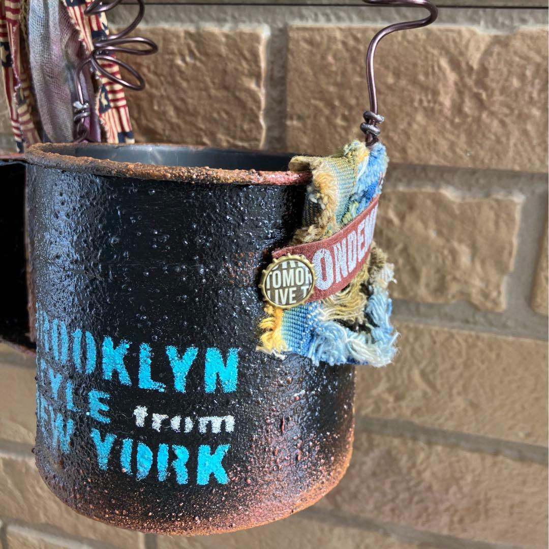 リメイク缶  粉ふるいリメ缶