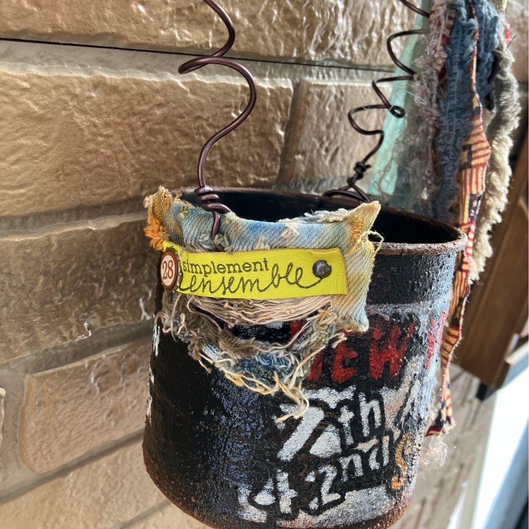 リメイク缶  粉ふるいリメ缶