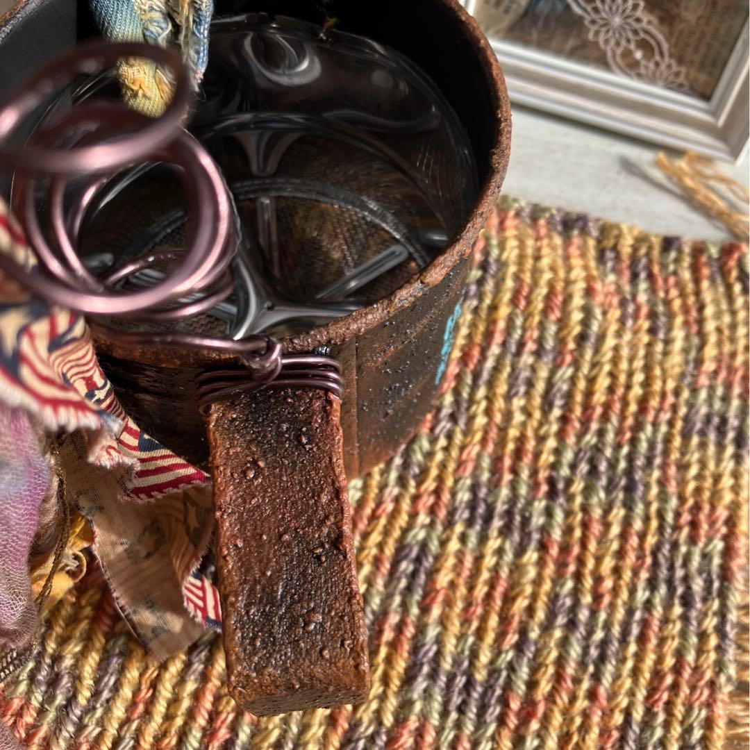 リメイク缶  粉ふるいリメ缶