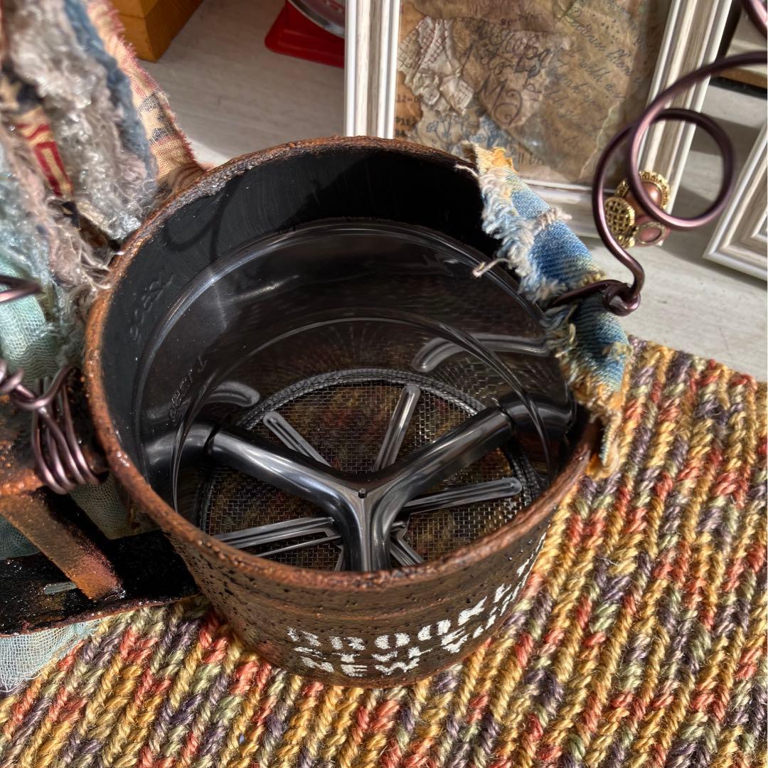 リメイク缶  粉ふるいリメ缶