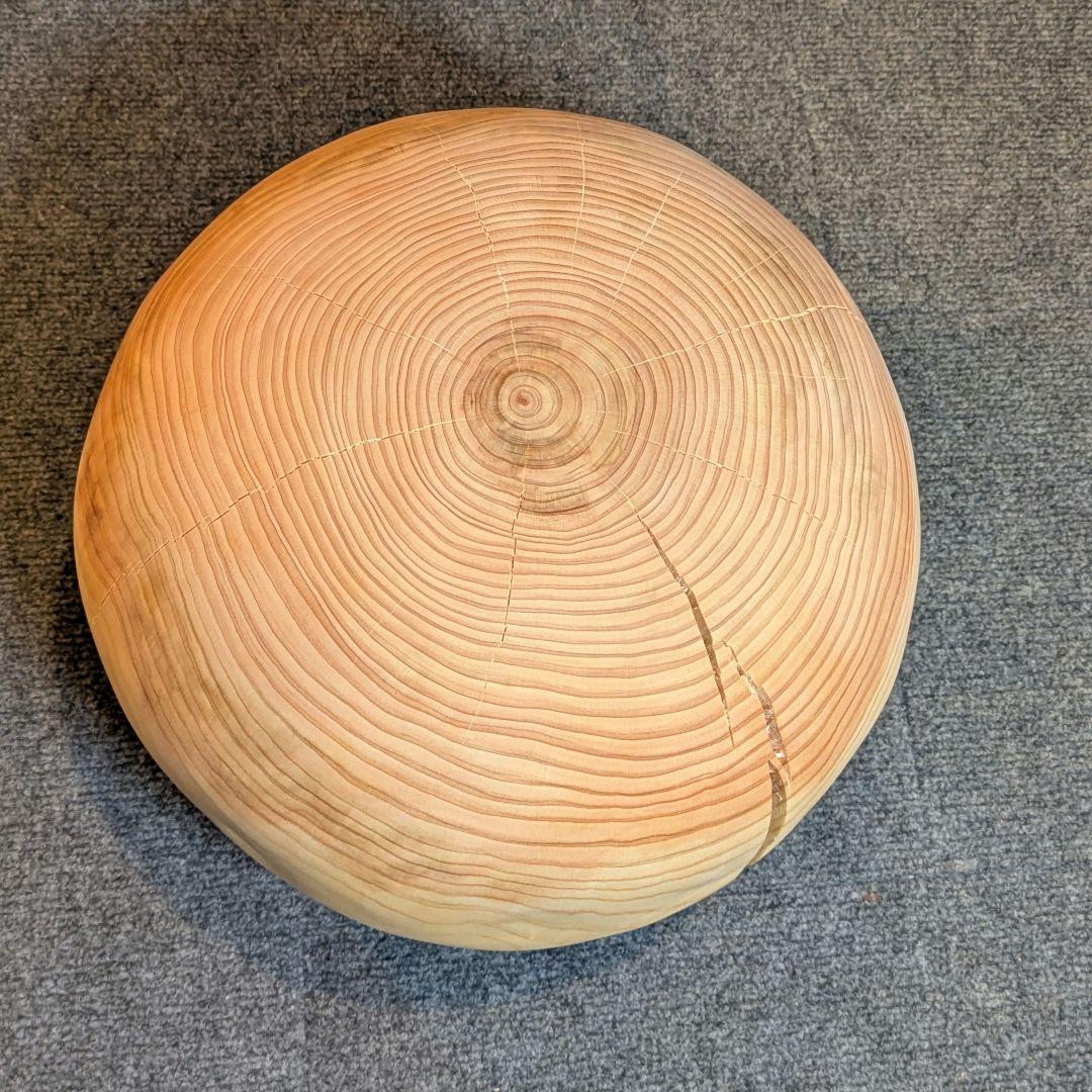 ごっち　檜　丸型　丸太　椅子　スツール　高さ約31㎝