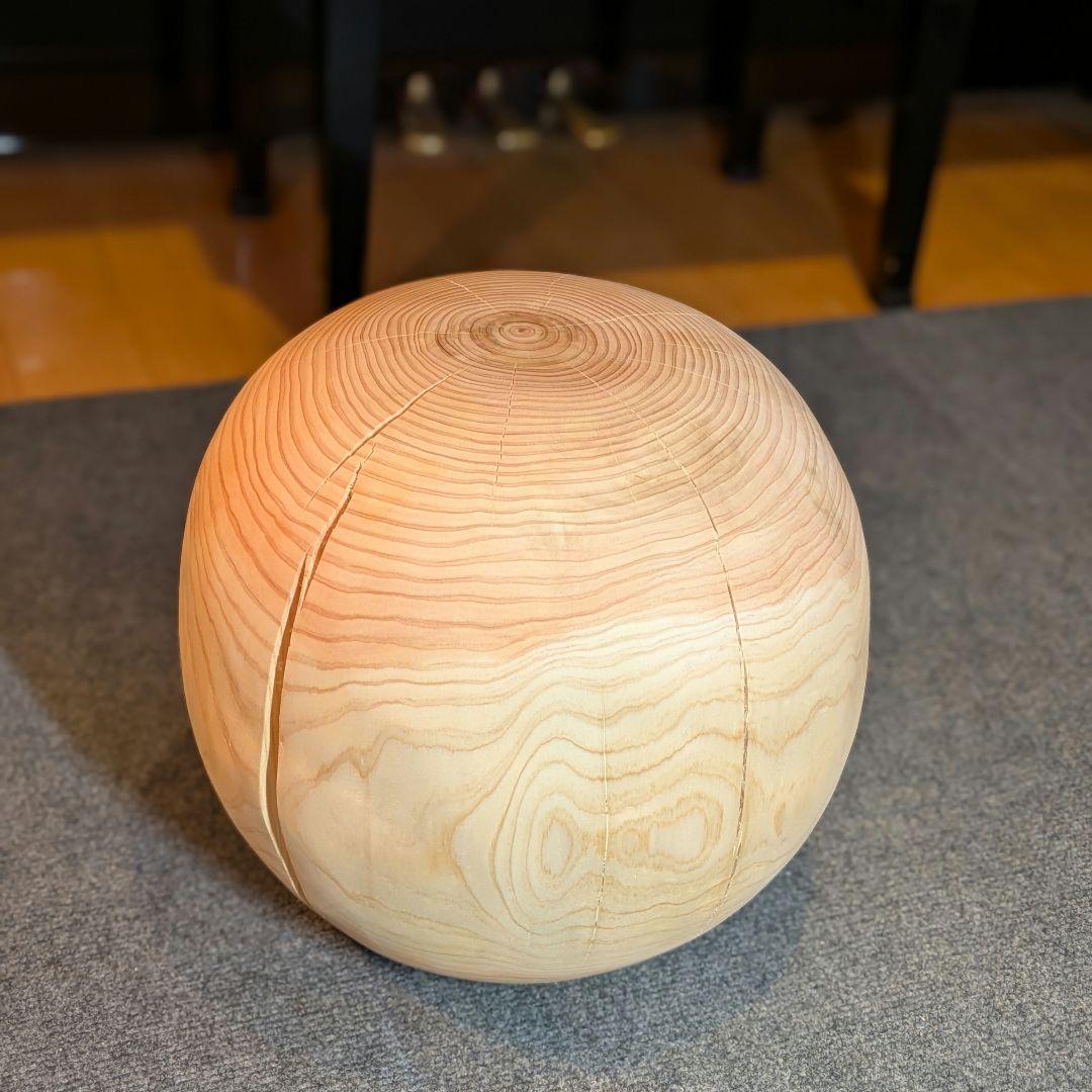 ごっち　檜　丸型　丸太　椅子　スツール　高さ約31㎝