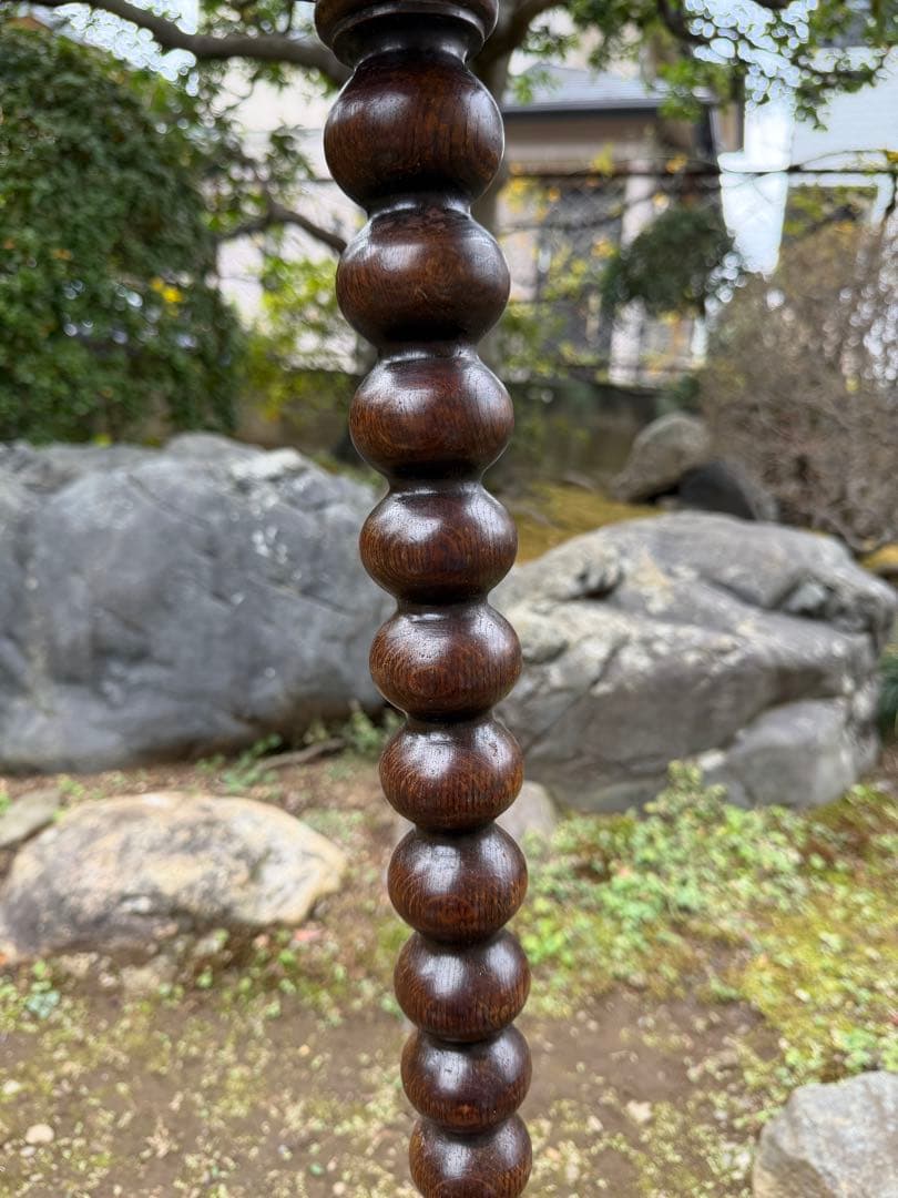 木製灰皿スタンド 昭和レトロ