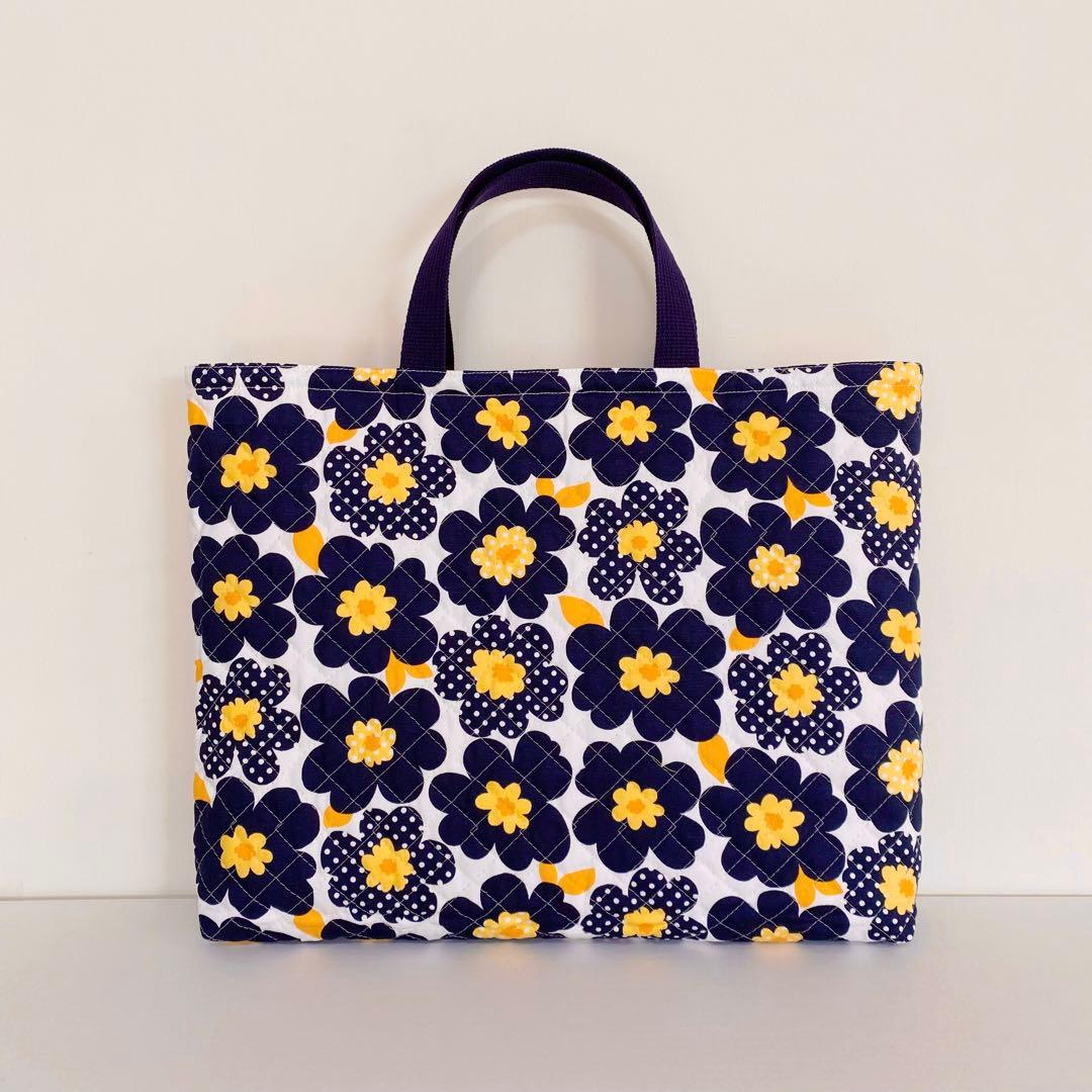 丈夫　キルティング　花柄　入園入学　3点セット　女の子