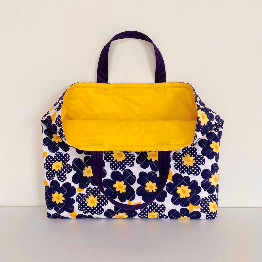 丈夫　キルティング　花柄　入園入学　3点セット　女の子