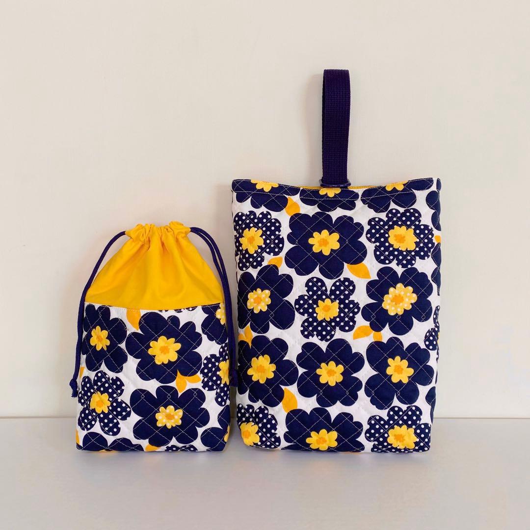 丈夫　キルティング　花柄　入園入学　3点セット　女の子