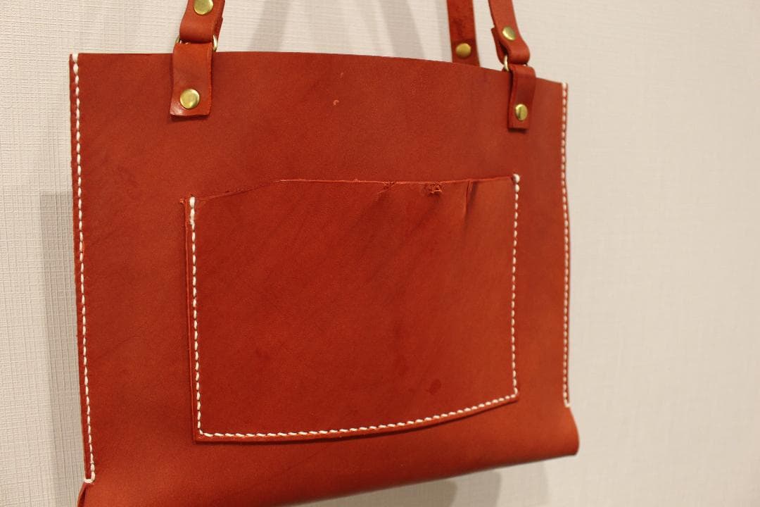 新品 総手縫い1点物 アトリエkokomo スマートトートバッグ