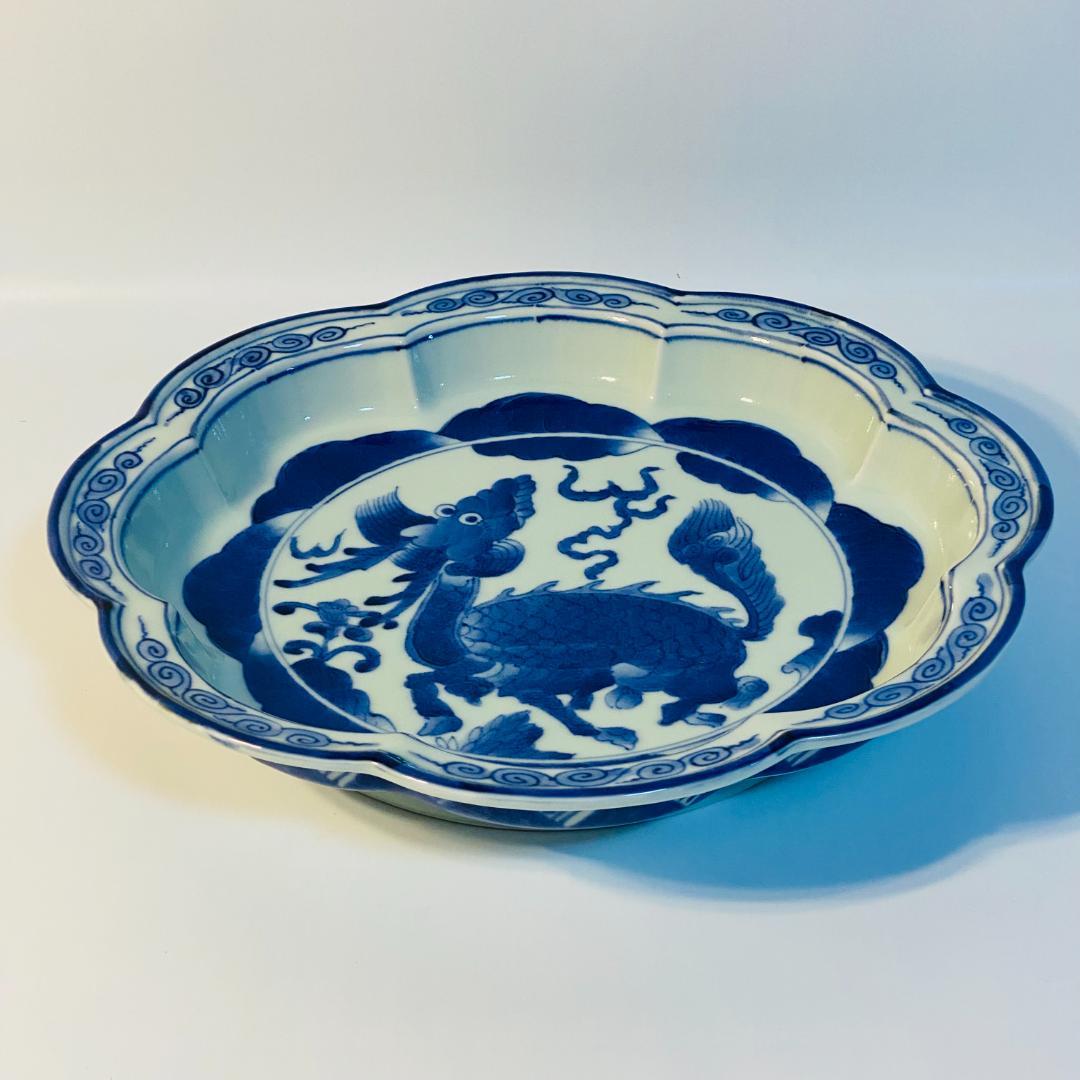 有田焼 福泉 大皿 1客 丸皿 食器 和柄 浅皿 送料込み