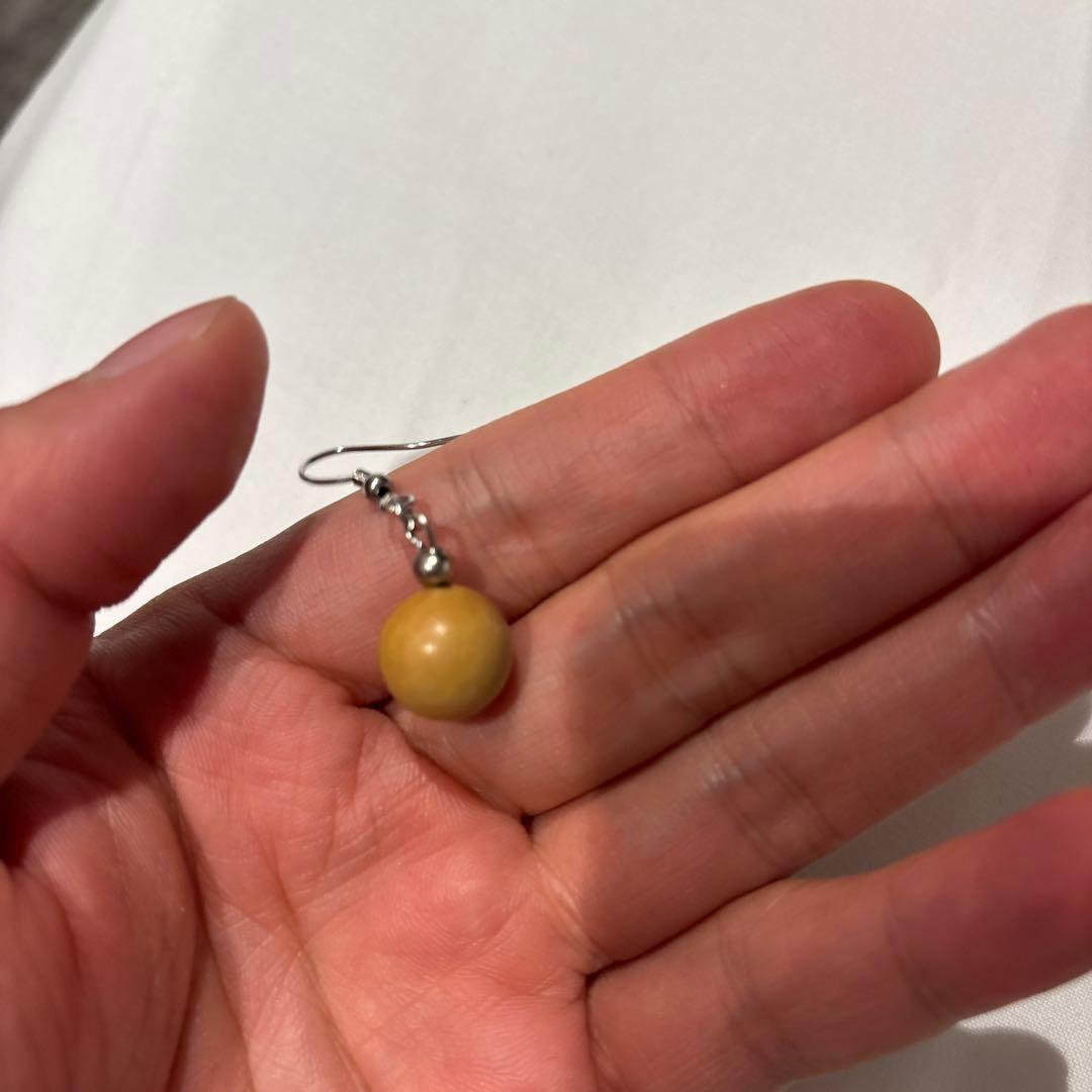 柘植のピアス！綺麗！ズーンとくる！