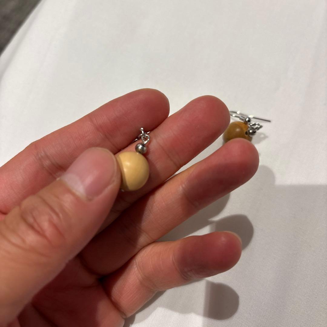 柘植のピアス！綺麗！ズーンとくる！