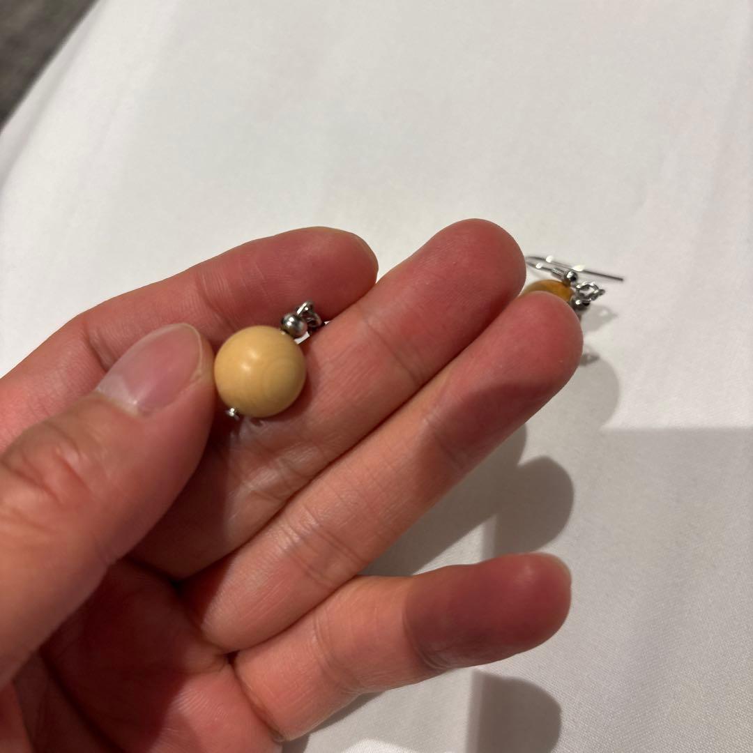 柘植のピアス！綺麗！ズーンとくる！