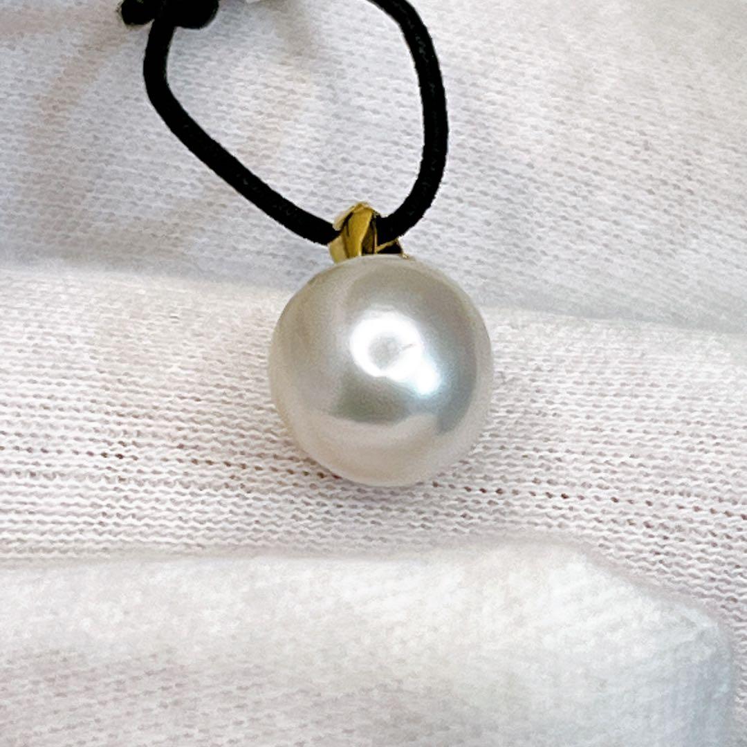 K18 白蝶真珠バロック　8.6mm ペンダントトップ　A002 ネックレス