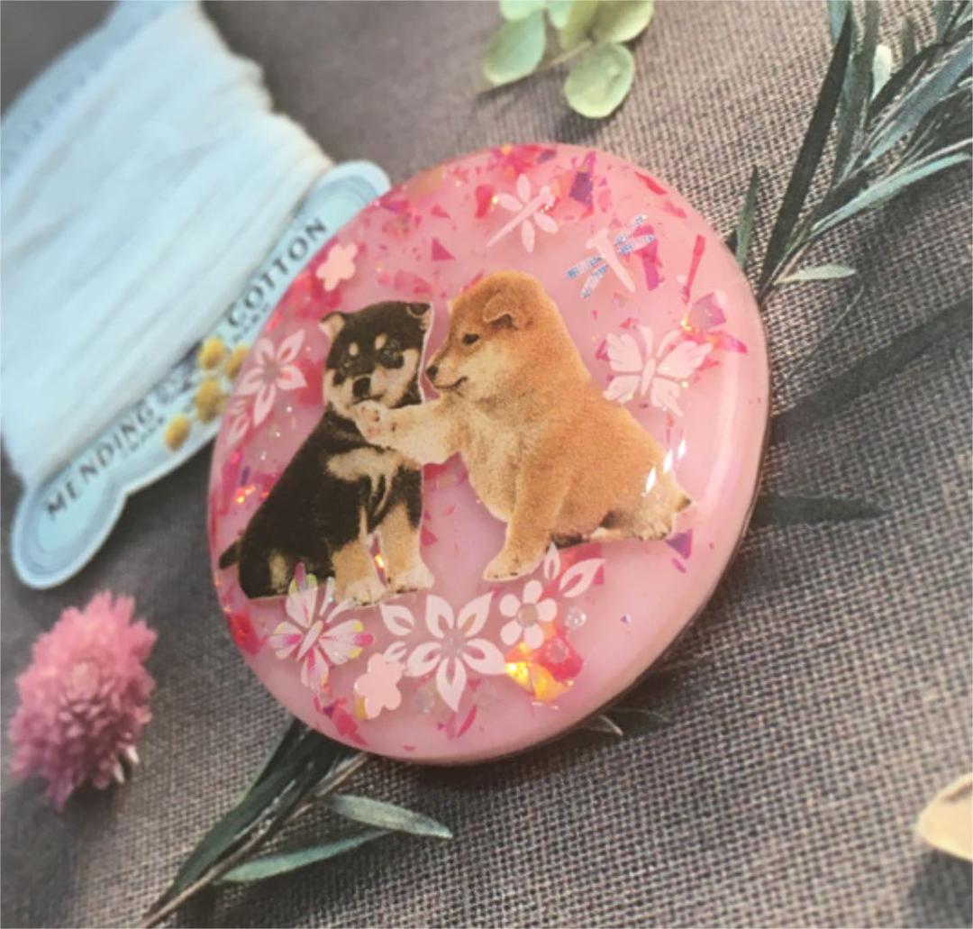 レジンヘアゴム、黒柴くん茶柴くんの〝なんでやねん！〟