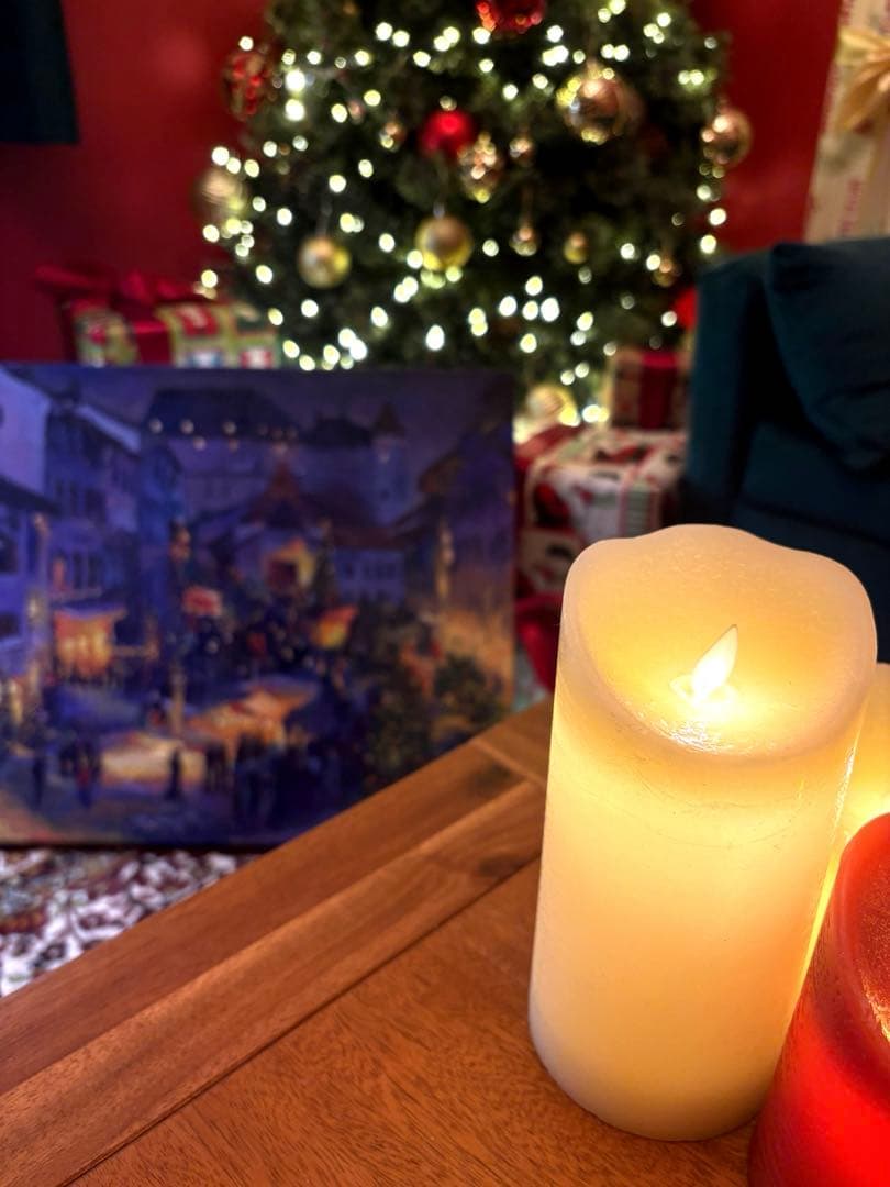 クリスマス風 夜景アート 絵画 インテリア キャンバス 北欧風