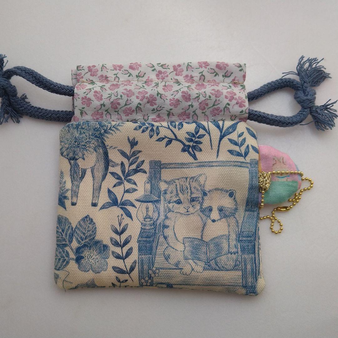 おとりおき☆ミニミニ巾着 ユキエモン　yukiemon リバティ　うさぎ