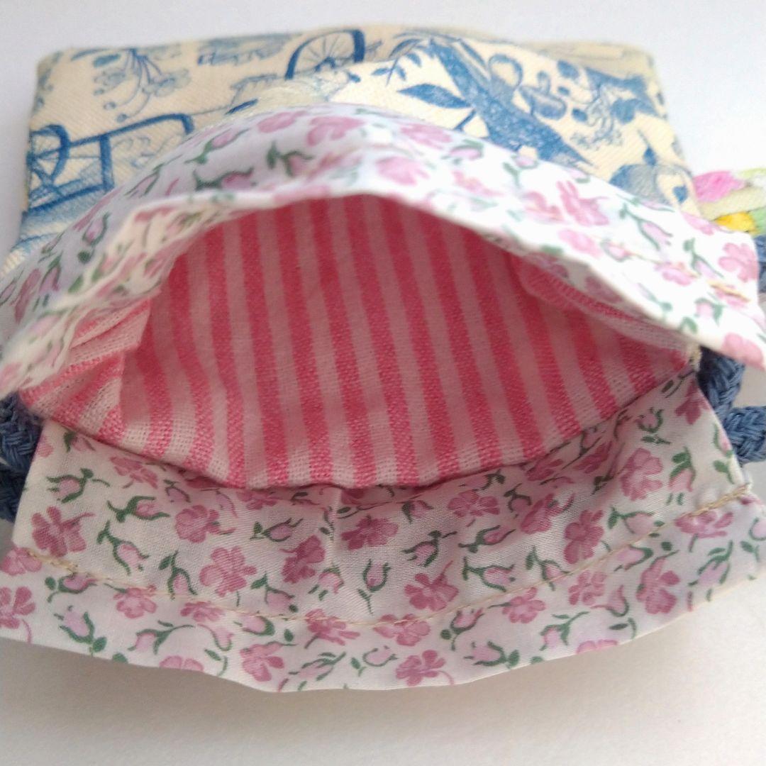 おとりおき☆ミニミニ巾着 ユキエモン　yukiemon リバティ　うさぎ