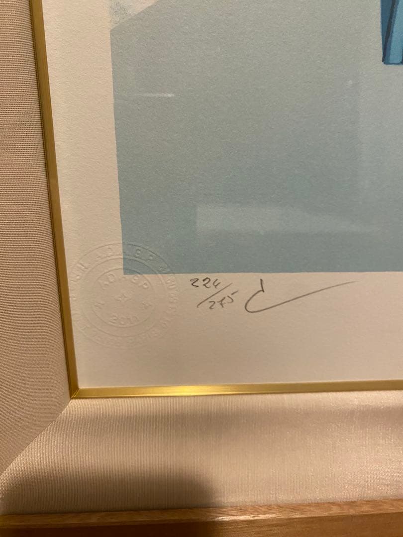 マグリット　リトグラフ「美しい世界」