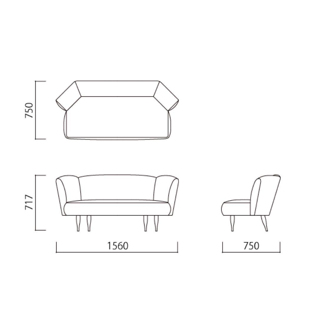 2人掛け・3人掛けソファ IDEE KAI SOFA