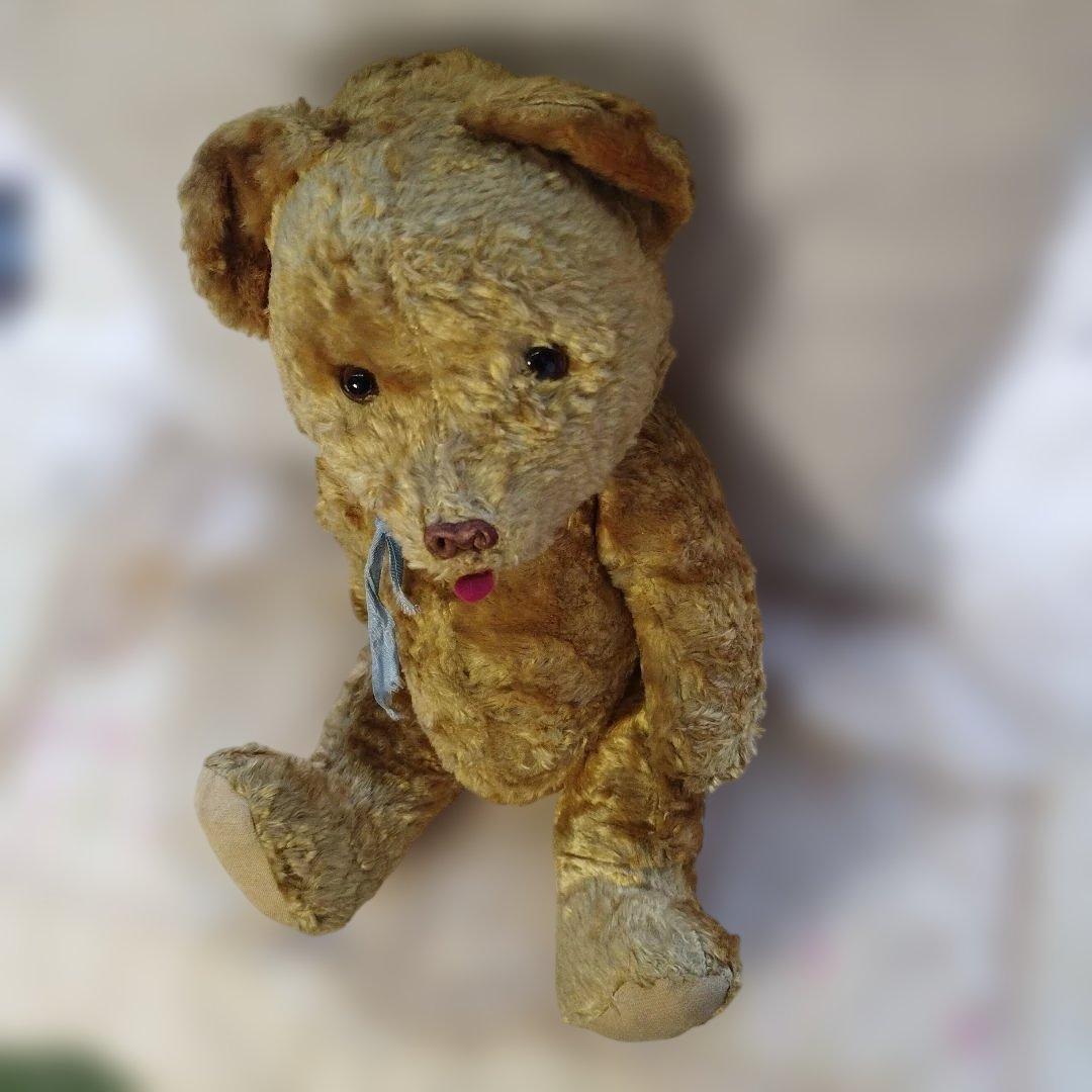 フランスアンティーク　 はちみつ色のテディベア