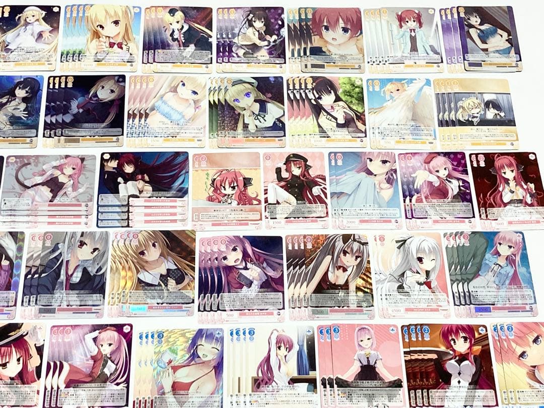 ヴァイスシュヴァルツロゼ ゆずソフト SR以下4コン全色デッキパーツ セミコンプ