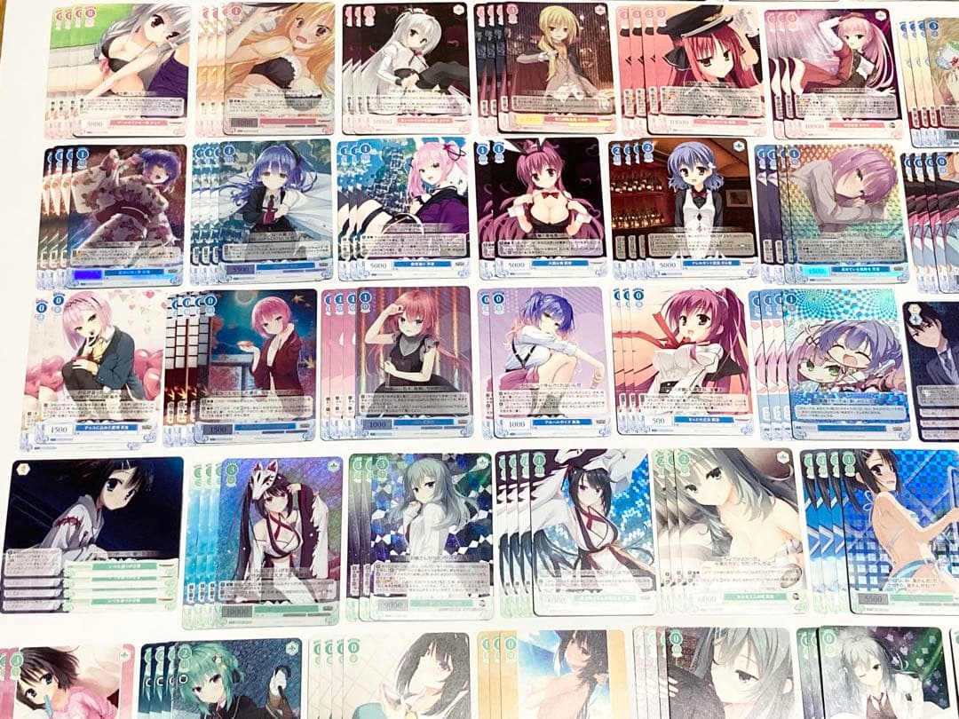 ヴァイスシュヴァルツロゼ ゆずソフト SR以下4コン全色デッキパーツ セミコンプ