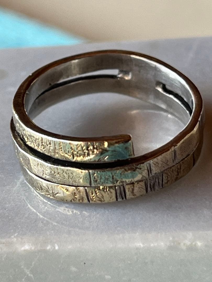 京都【俄】Ｋ１８.silver925コンビリング