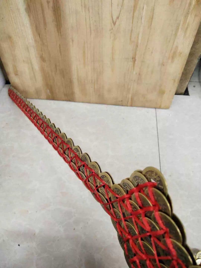 五帝銅銭剣、光を切り開いて魔よけして、純粋な黄銅