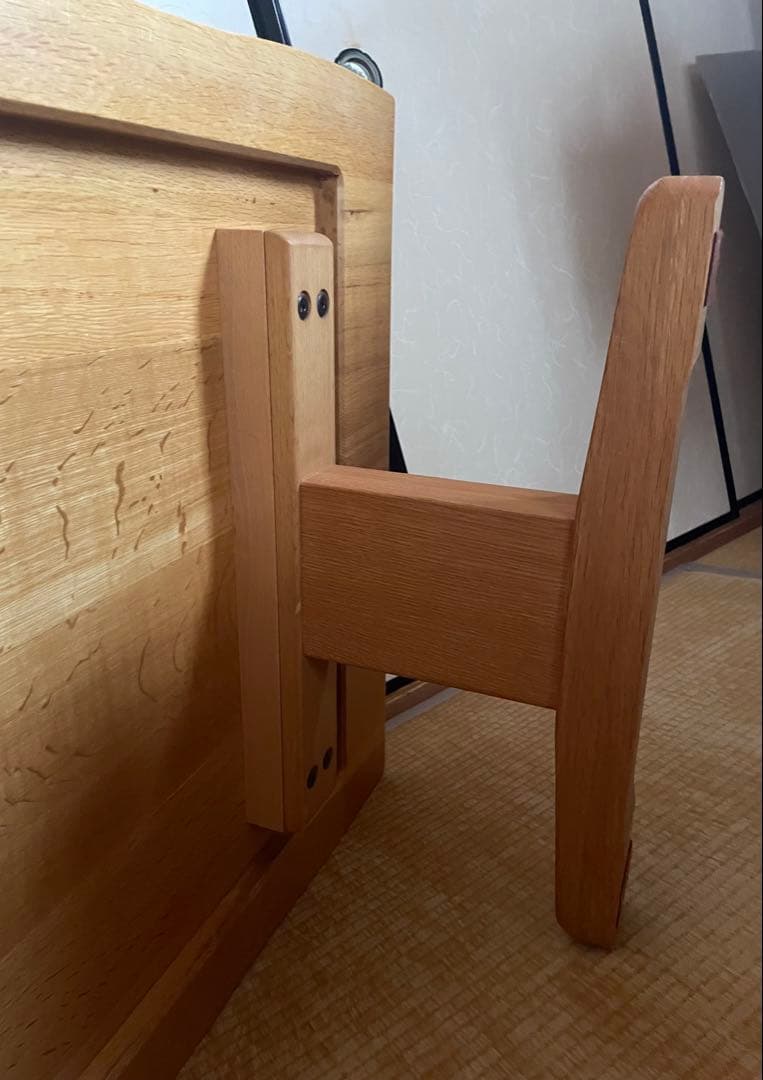 柏木工　天然木座敷机　大塚家具