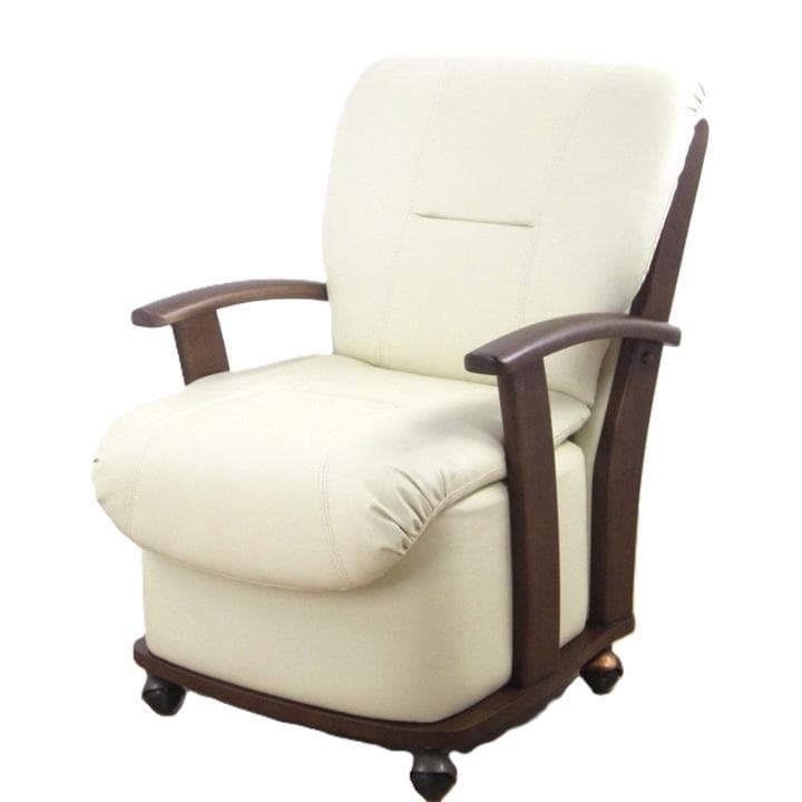 合成皮革 1人掛けソファ　ハイタイプ用コタツソファー　美品　未使用