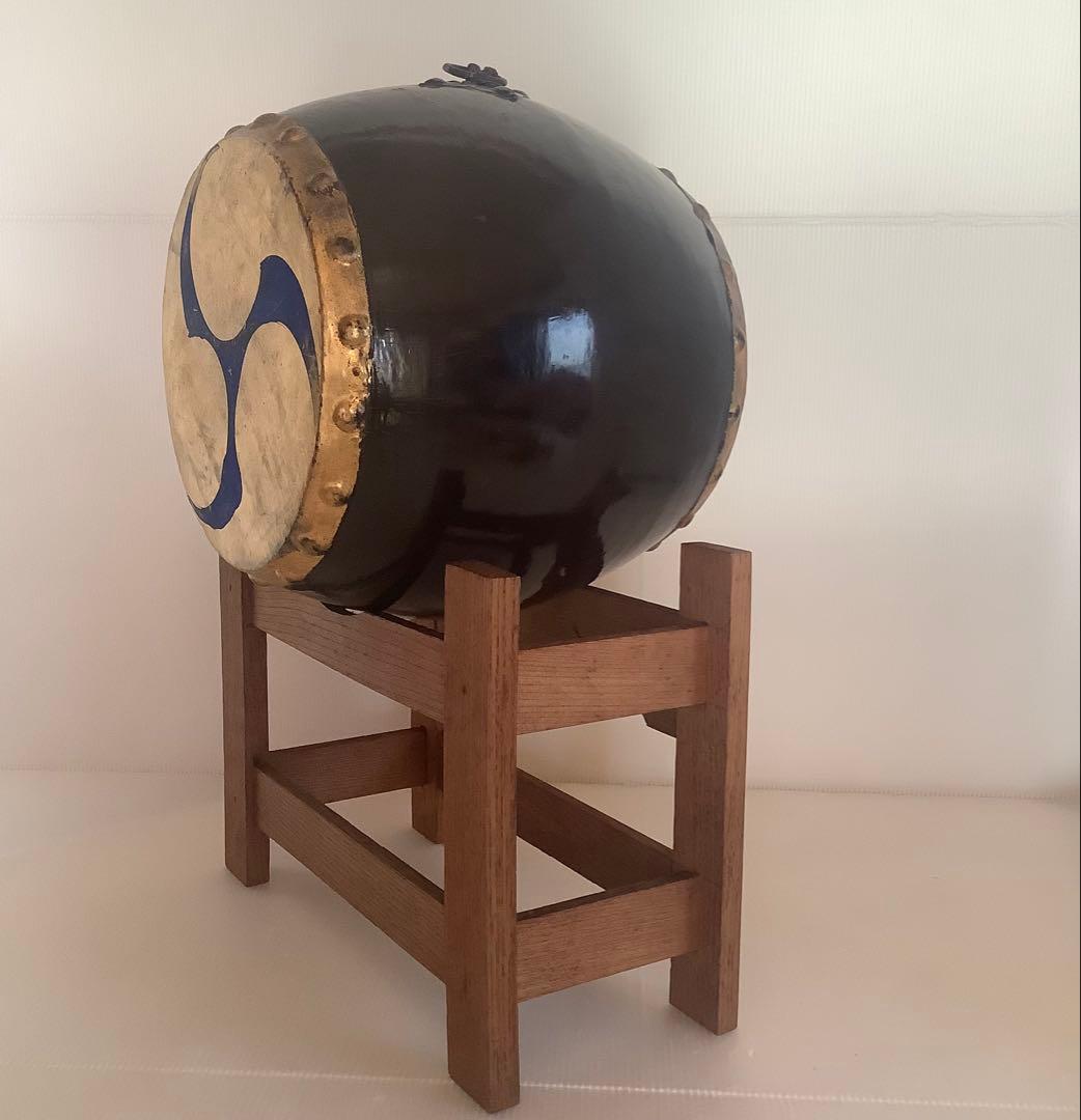 戦前♪大きな太鼓♪五月人形のお道具♪手描きの龍♪ 端午の節句♪ヤケ汚れ色落ち