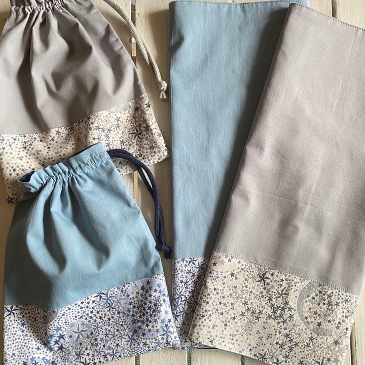 【オーダーページ】男女共リバティアデラジャ×星ワッペンレッスンバッグ他