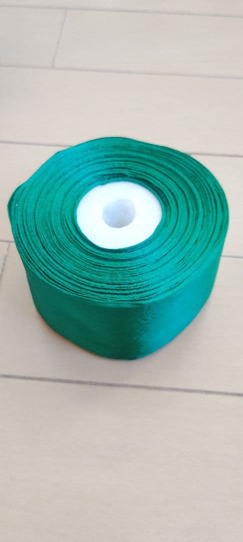 サテンリボン4色セット　幅５㎝×長さ29～30m　@120円/m