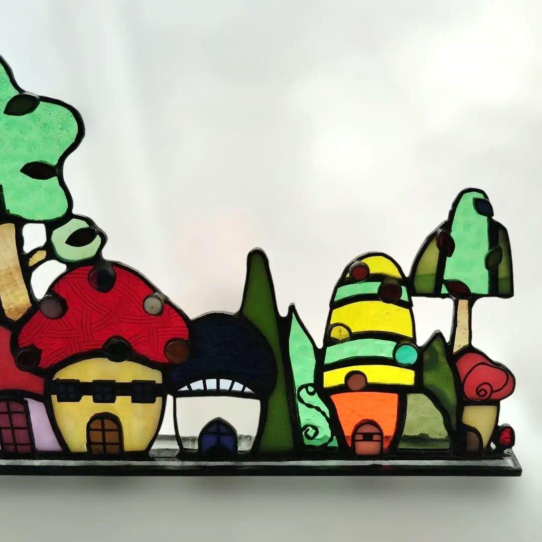 ステンドグラスきのこのお家