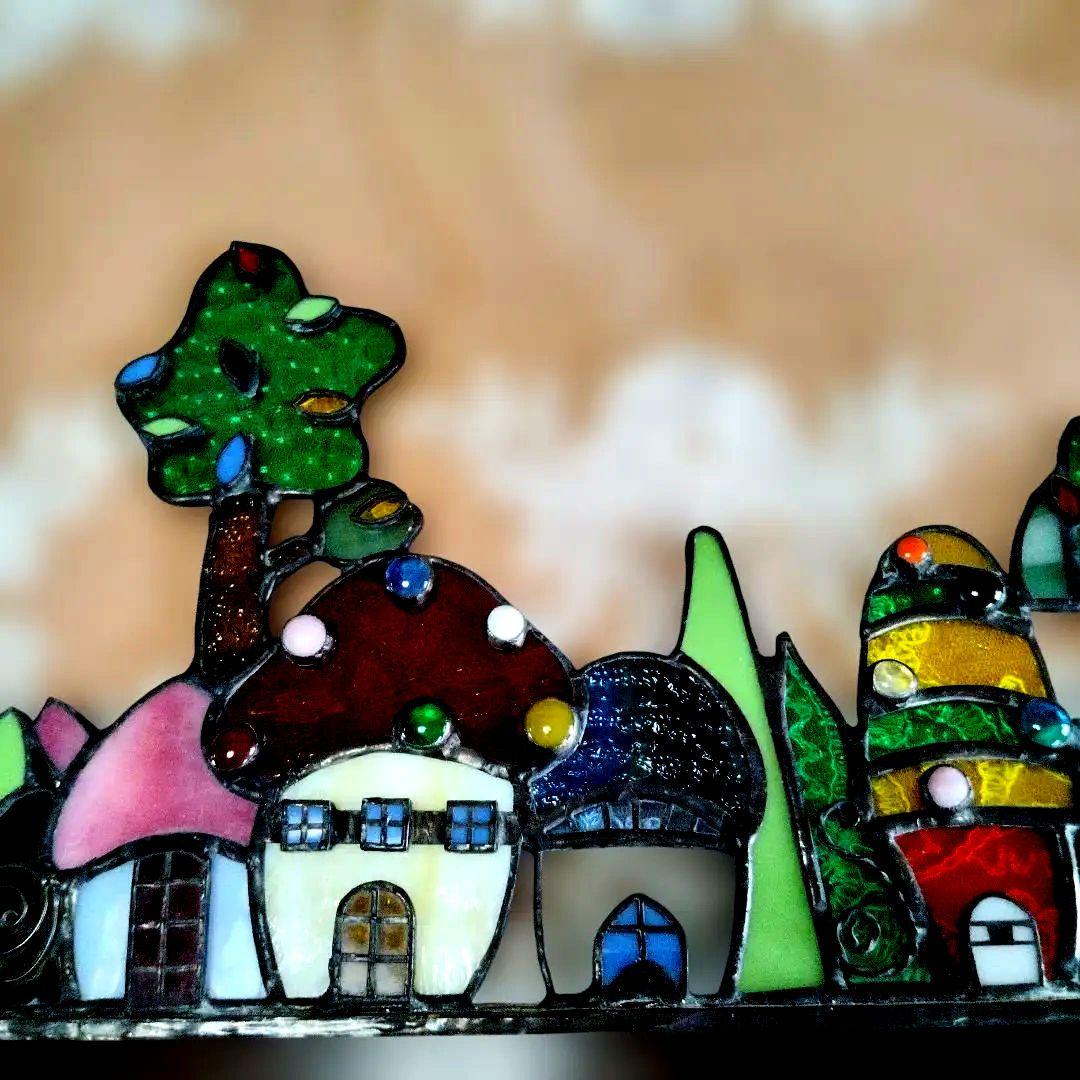 ステンドグラスきのこのお家
