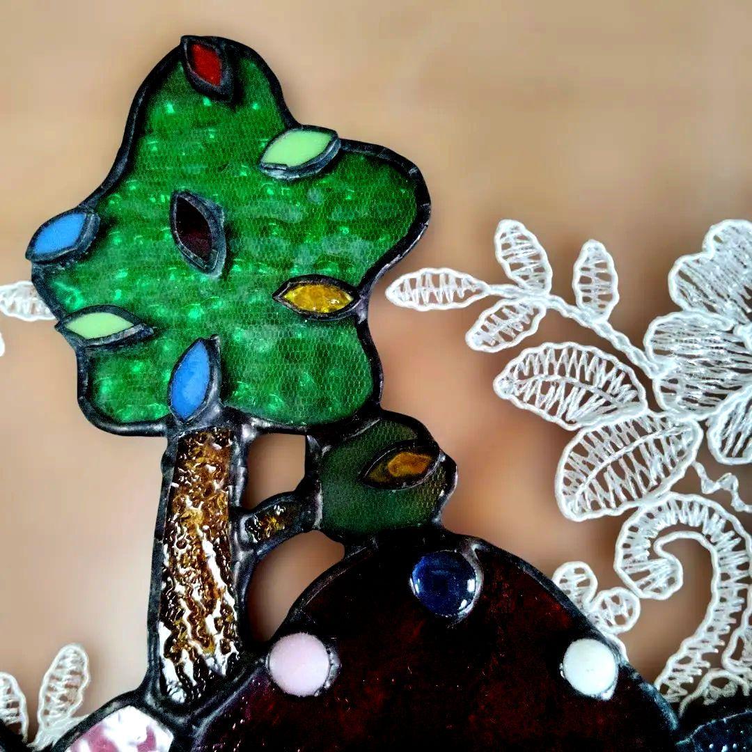 ステンドグラスきのこのお家