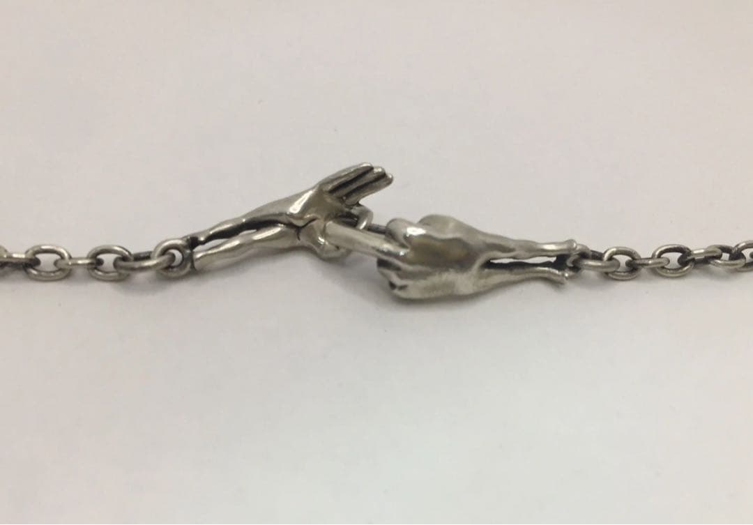 ❤️ック レスチェーン 丸0.8φ 50cmラブ ネックレス ハンドサイン