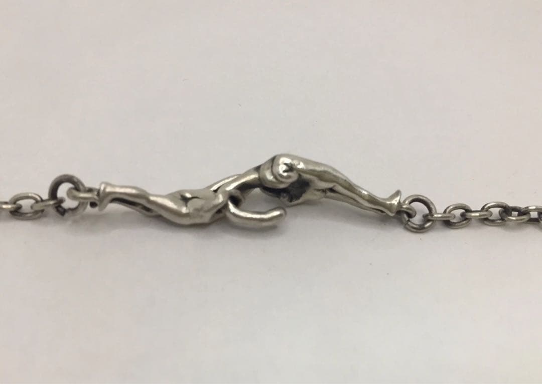 ❤️ック レスチェーン 丸0.8φ 50cmラブ ネックレス ハンドサイン