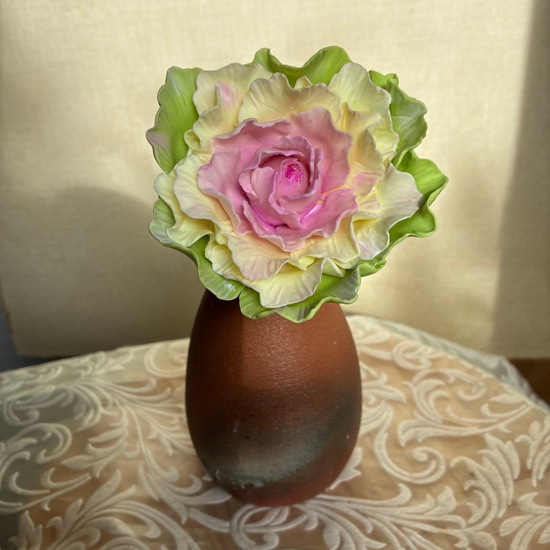 ゆりこ様♡専用　クレイフラワー　ろうばい　葉牡丹