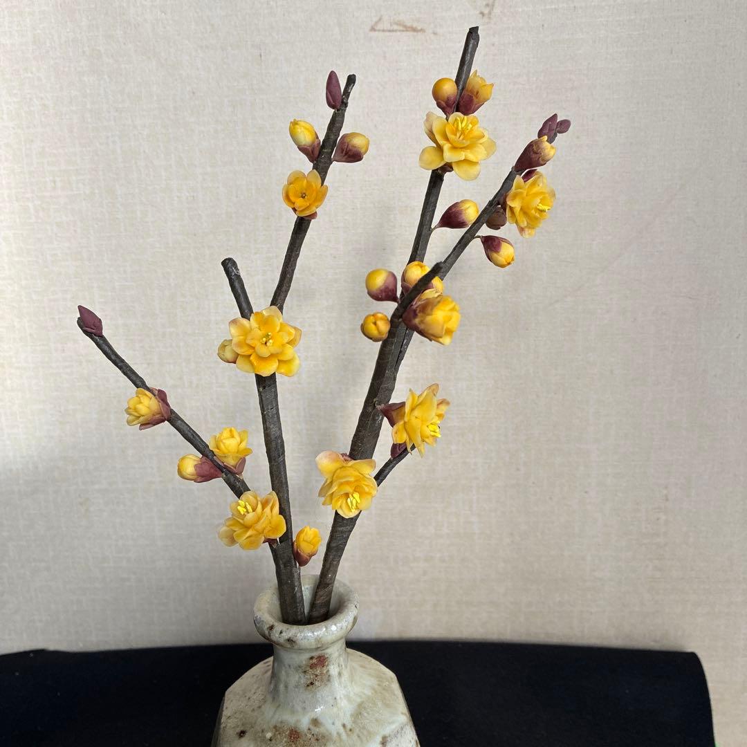 ゆりこ様♡専用　クレイフラワー　ろうばい　葉牡丹