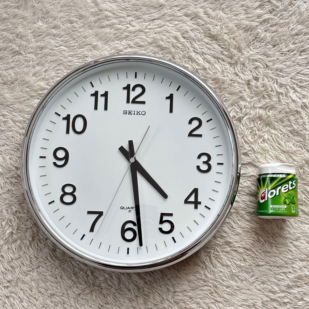 動作品】SEIKO セイコー 1980年代 アンティーク 掛け時計 アナログ 白
