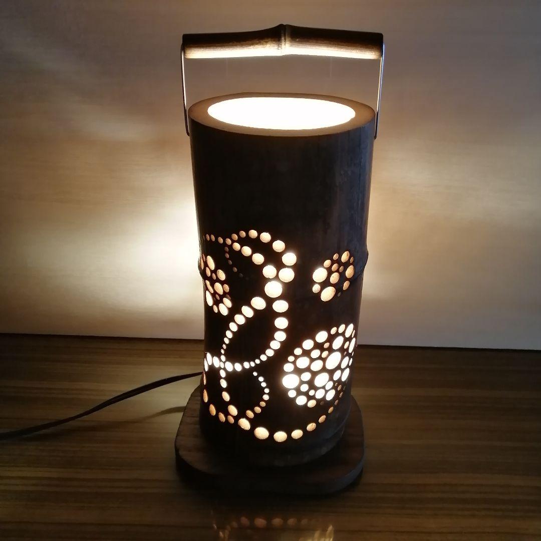 癒し灯火　竹行灯　No23203