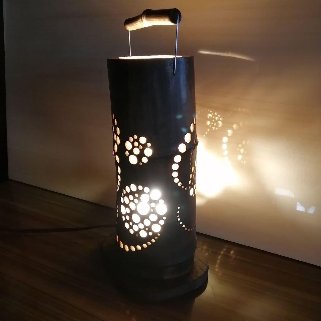 癒し灯火　竹行灯　No23203